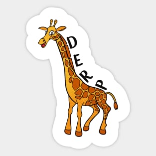 Derp Giraffe Sticker